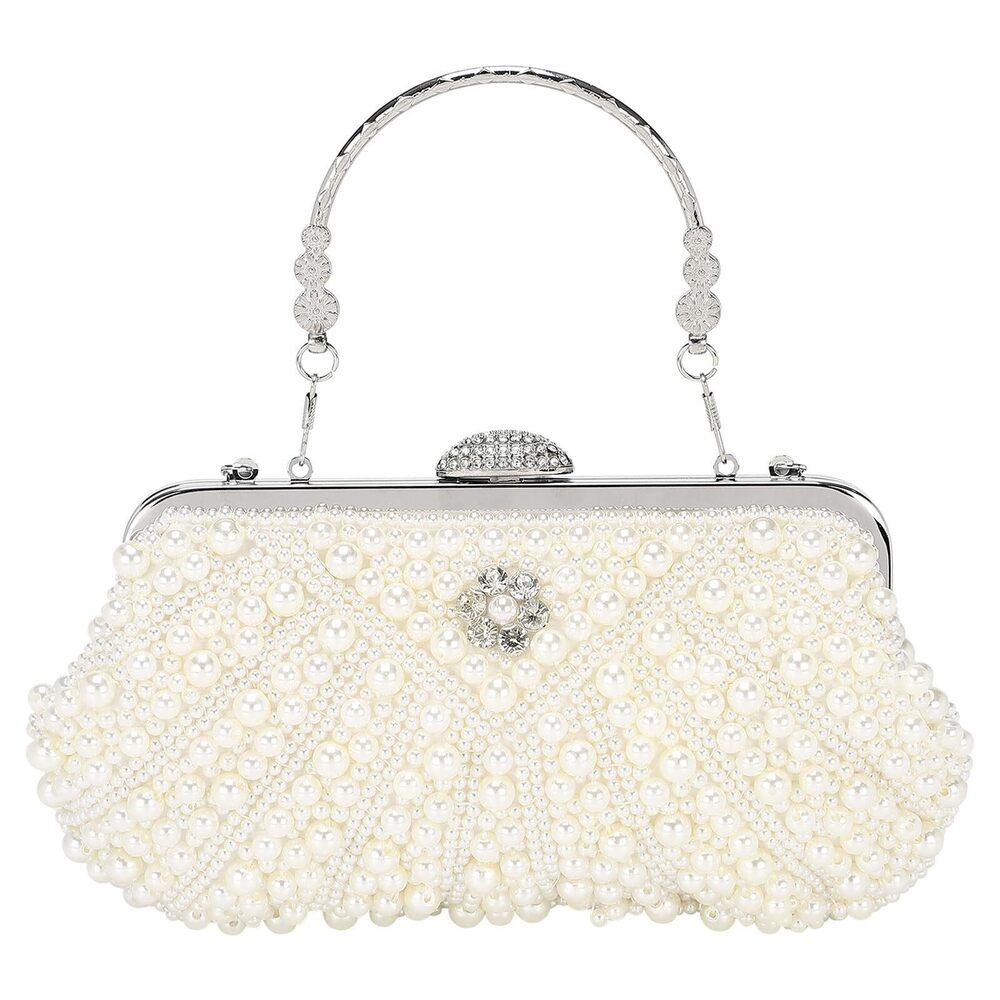 6568 Evening Bags Clutch Purses Formal, Bridal Purses Pearl Handbags